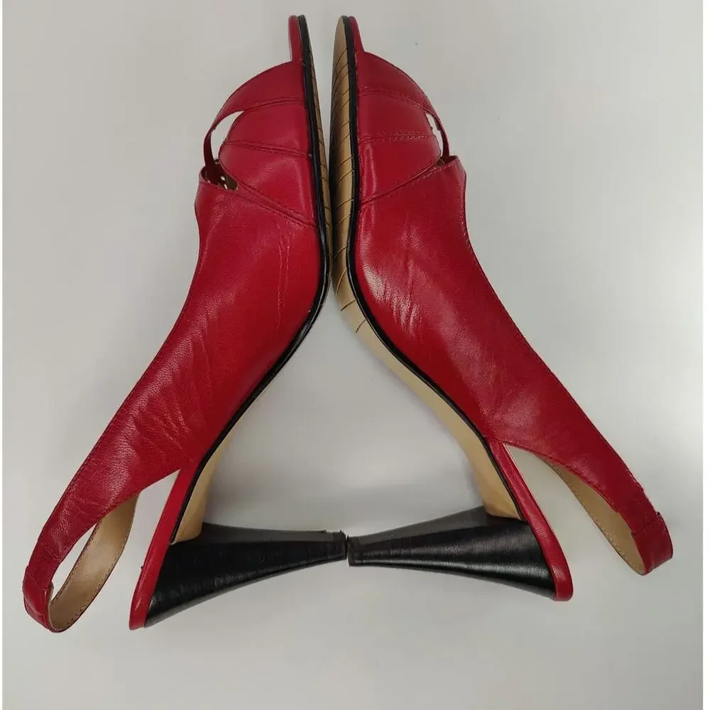 Karen Scott red buckle
