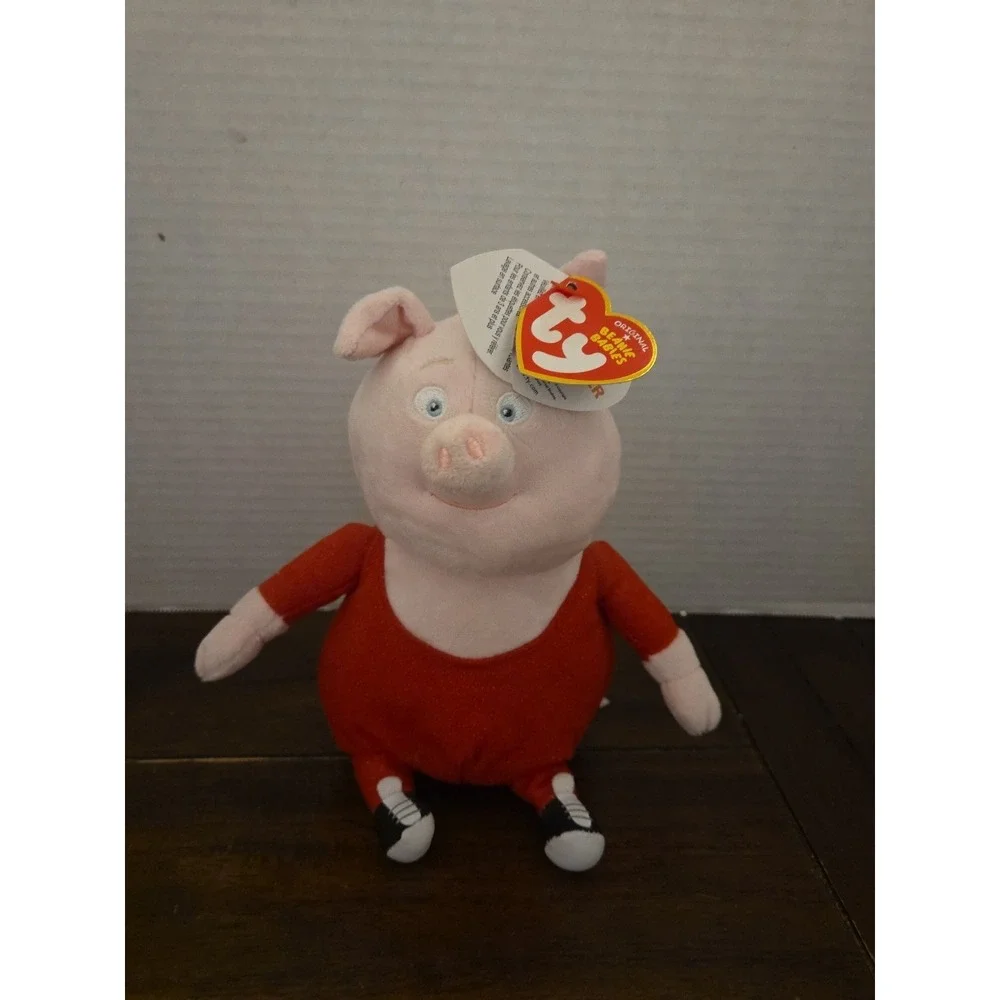 Gunter Sing! Animation Movie Original TY Beanie Babies‎ Plush Doll Toy With Tag