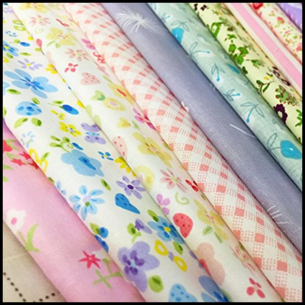 Precut Quilt Squares 100% Cotton Floral Fabric DIY Craft Sewing Bundle