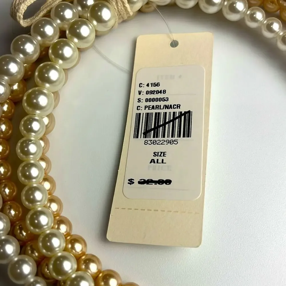 Anthropologie faux pearl