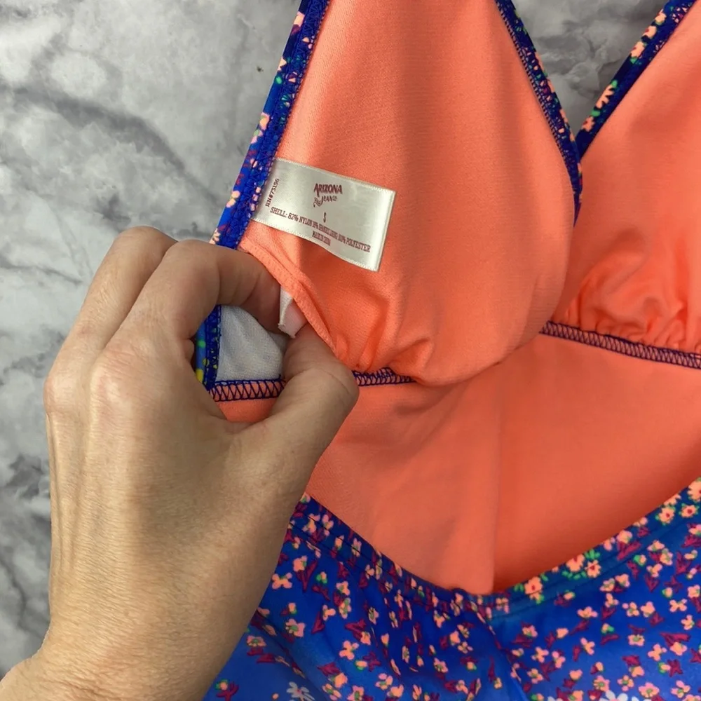 Neon Floral One Piece Swimsuit