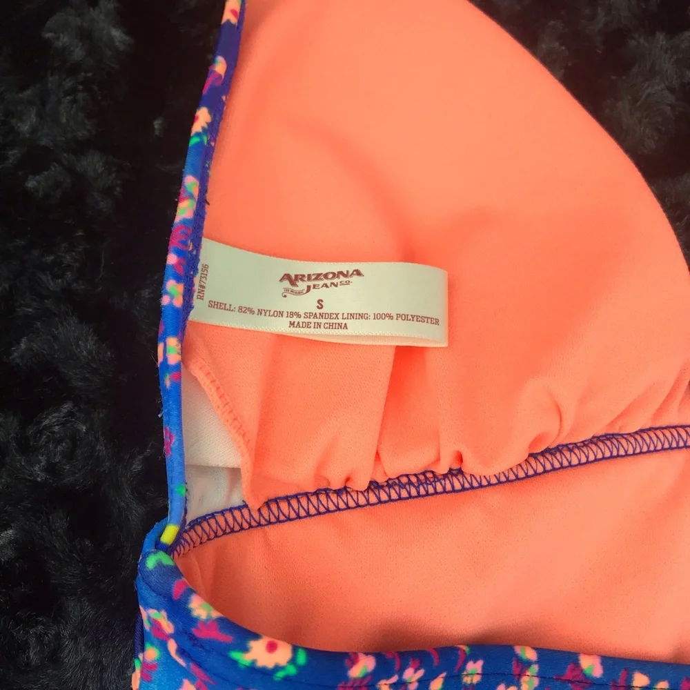 Neon Floral One Piece Swimsuit