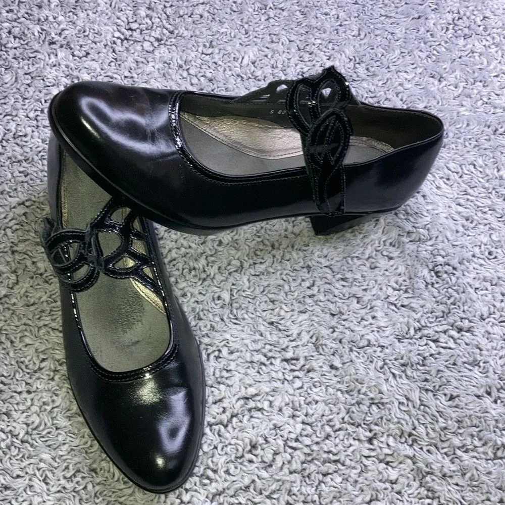 NAOT 9 Luma Black Leather Mary Jane shoes