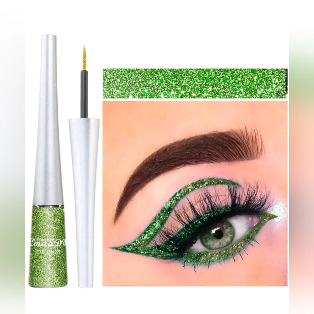 Sparkling Lime Green Liquid Eyeliner