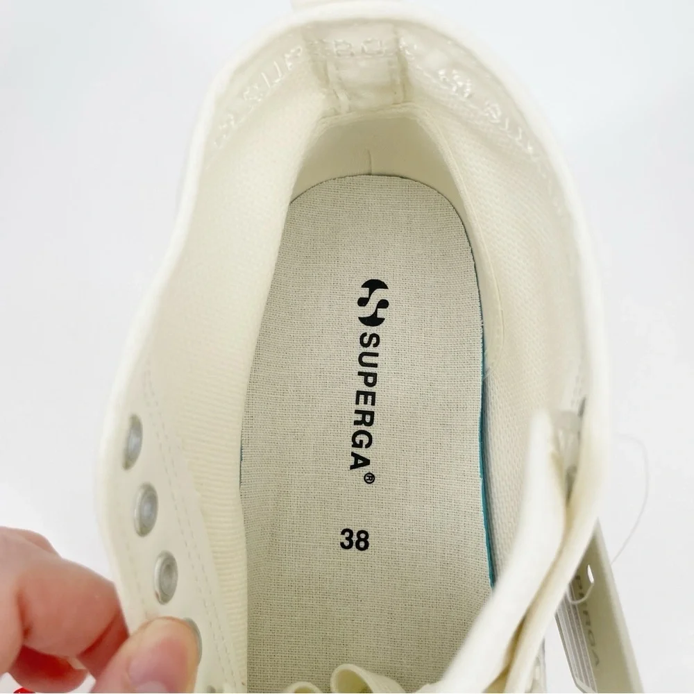 Superga Alpina High Top Lace Up Platform Lugged‎ Sole Sneakers Apex Mid Boots