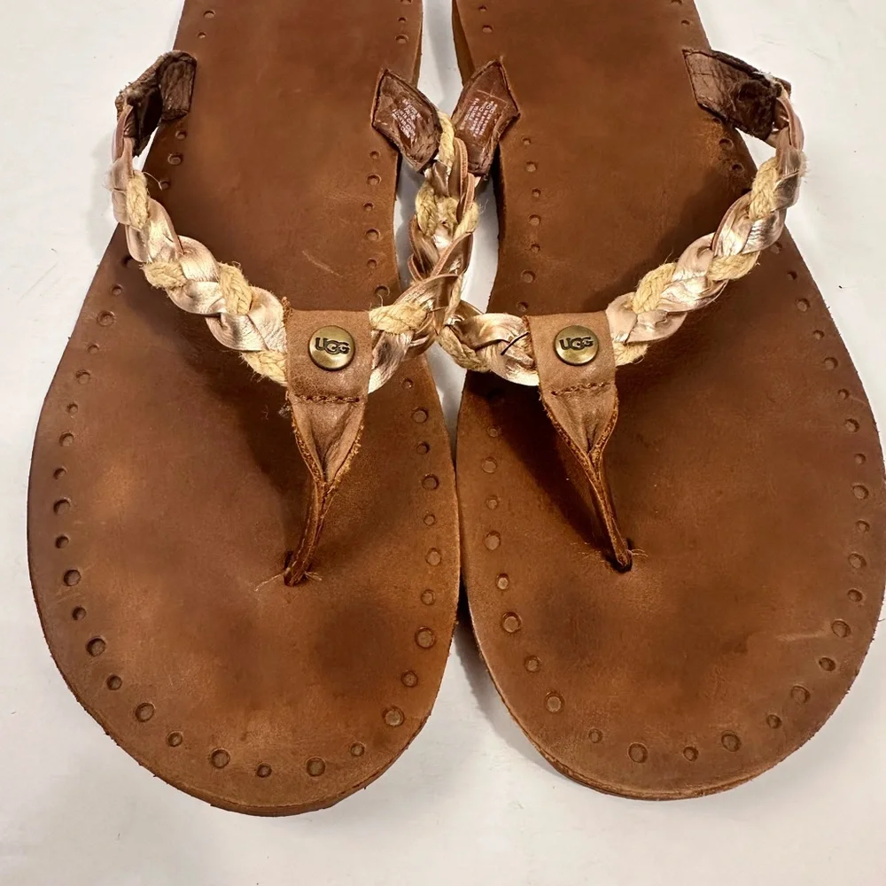UGG leather braided