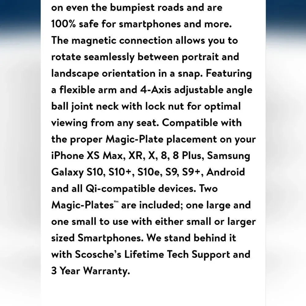 Scosche Magic Mount Power For Mobile Devices