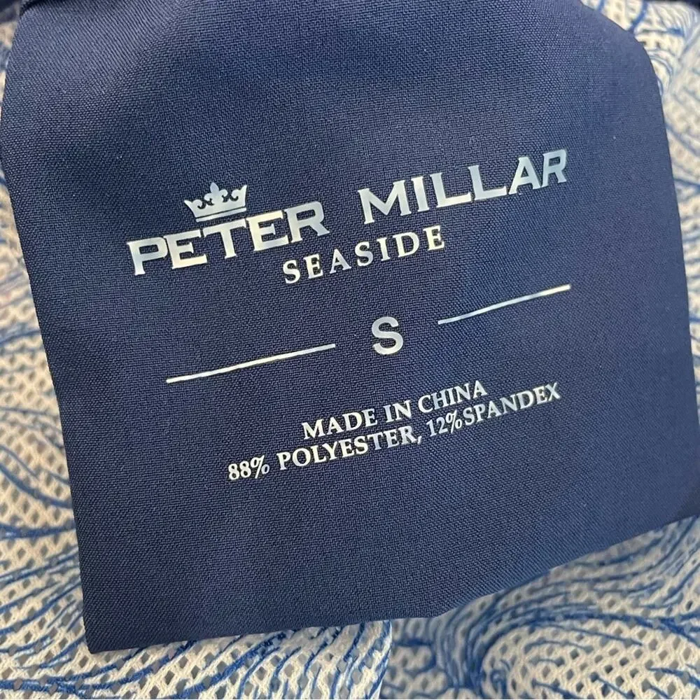 Peter Millar Moon Jellies Swim Trunk Atlantic Blue Men’s Sz S