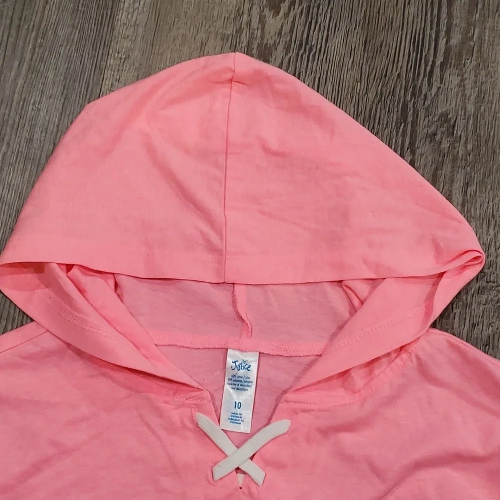 Justice Dance Sports Colorblock Hoodie Size 10