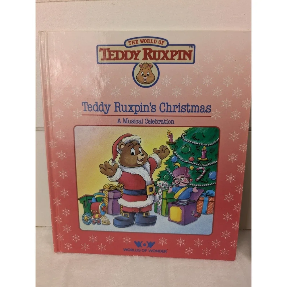 Vintage Teddy Ruxpin Book Lot Christmas Grundo Beach Party 80s Toy Cartoon Bear