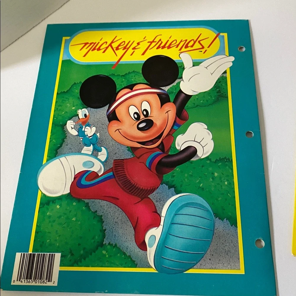 Vintage Disney Mickey Mouse and Friends School Folders