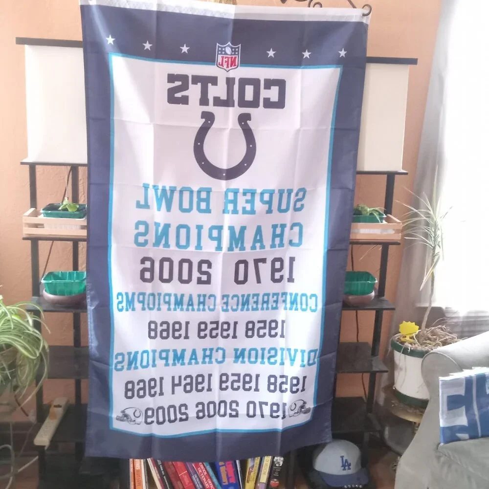 Indianapolis Colts Super Bowl Champion NFL 3X5 Feet Flag Banner Pole or Wall Dec