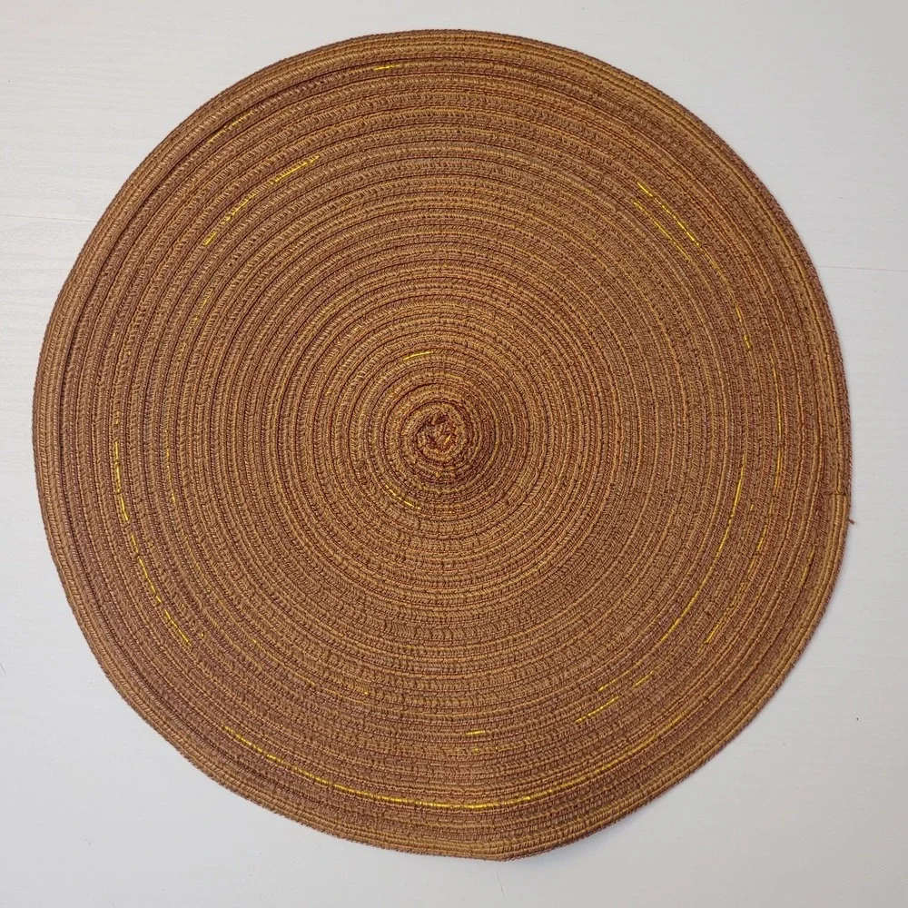 Set Of 4 Round Woven 15