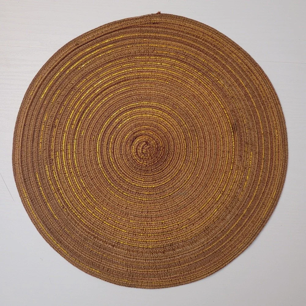 Set Of 4 Round Woven 15