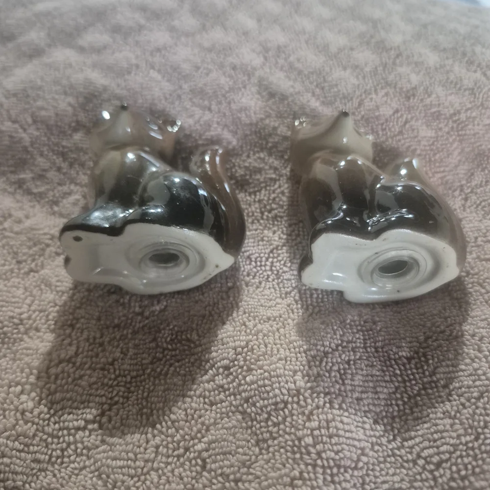 Ceramic Fox Small Pet Figurine - Brown/Black