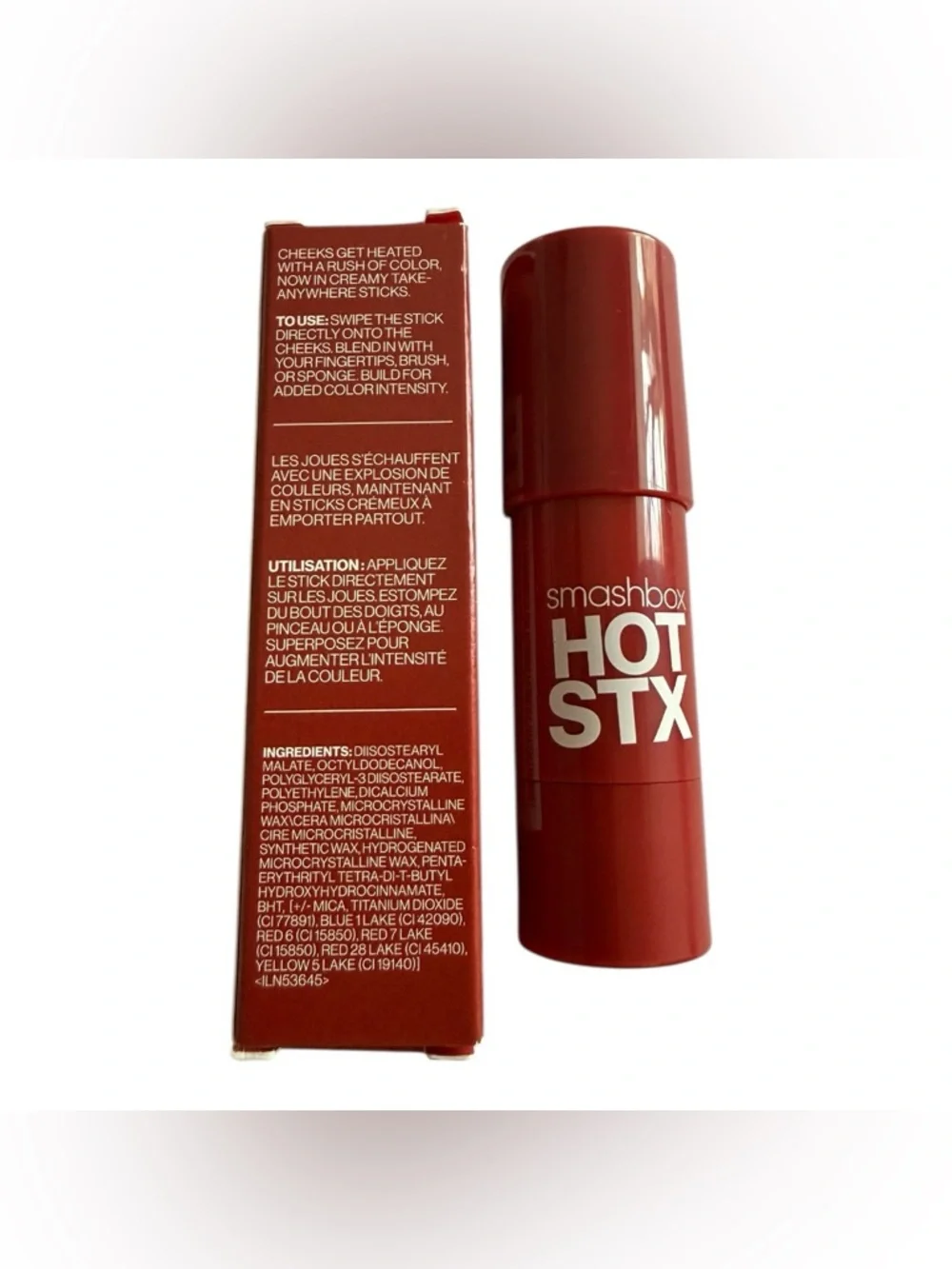Smashbox Hot STX Blush Stick Poppy Pic Cream Blush 5g New Limited Edition
