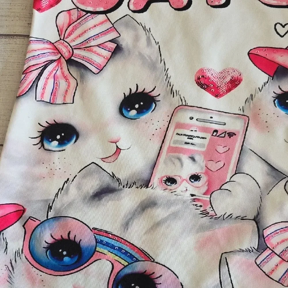 SHEIN Vibrant Pink and White Dress