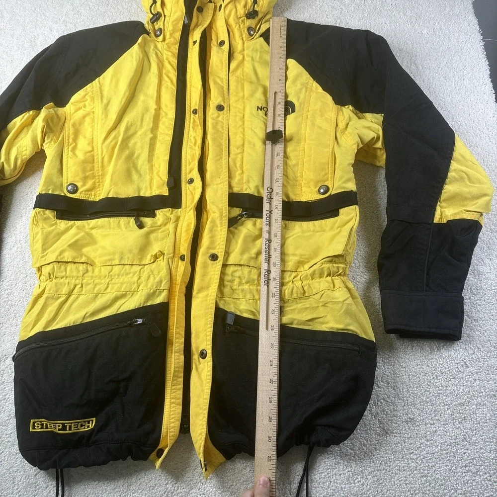 The North Face Steep Tech‎ Jacket Men's XL Zip Up Hiking Grand Yellow READ