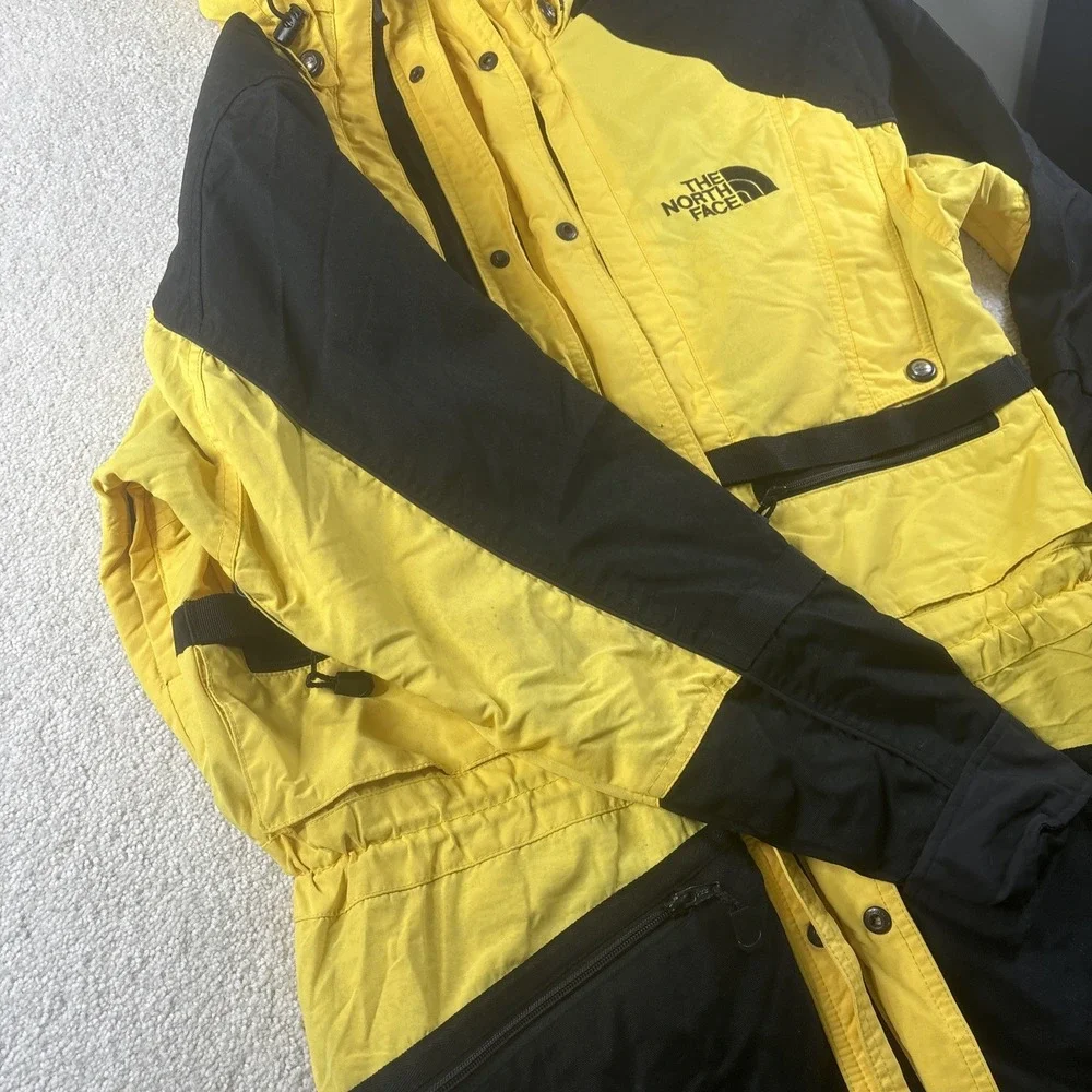 The North Face Steep Tech‎ Jacket Men's XL Zip Up Hiking Grand Yellow READ