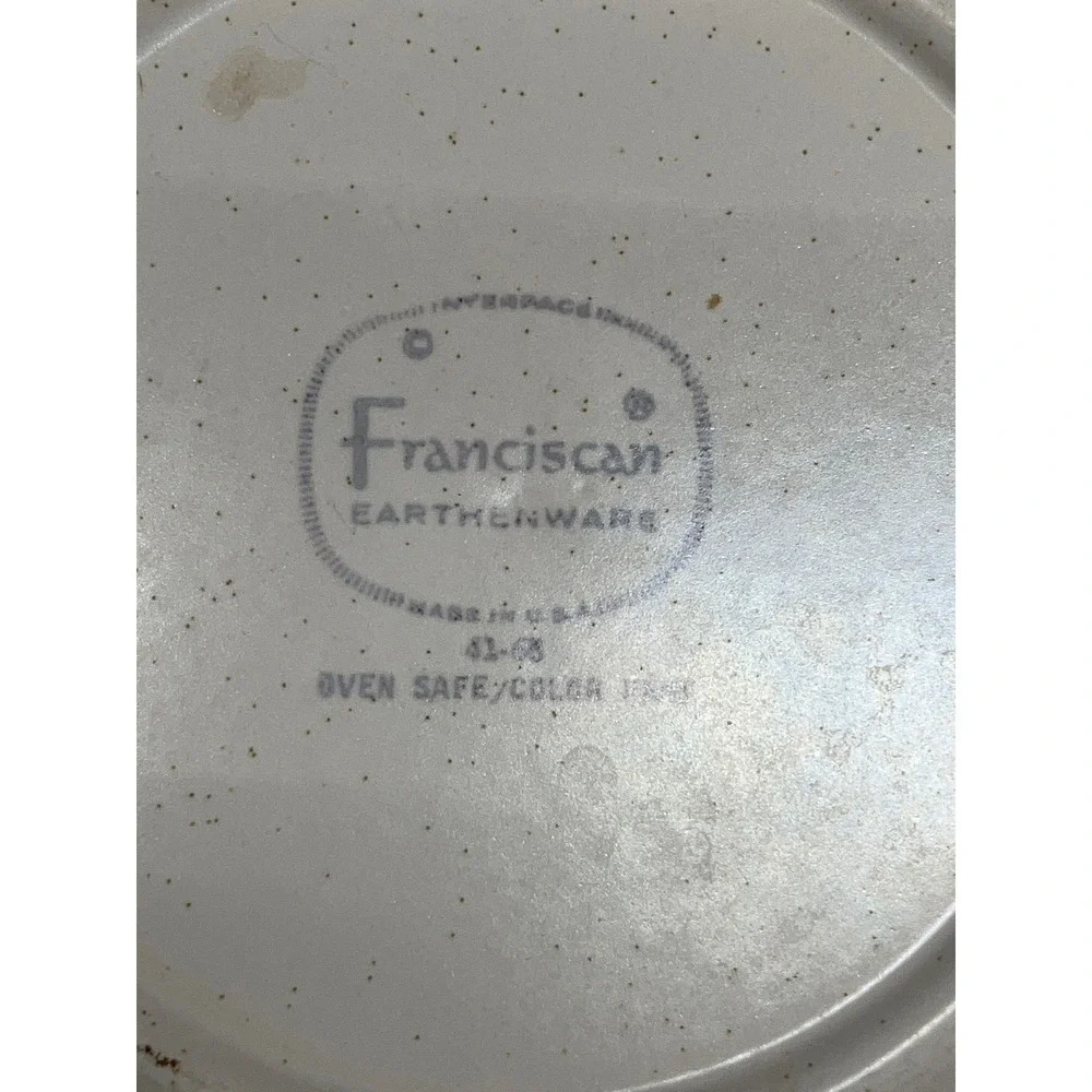 Franciscan earthenware saucers