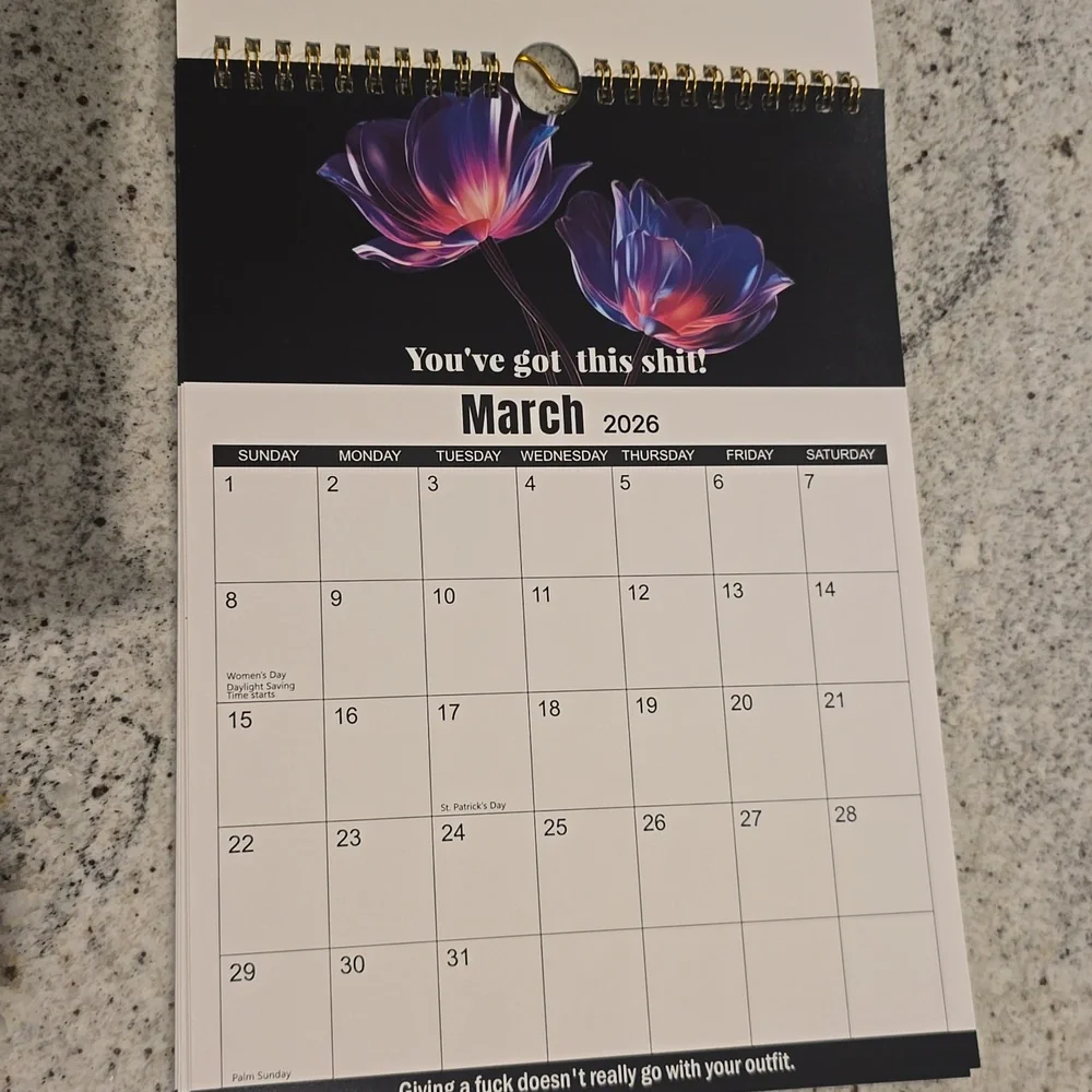 2026 F*ck It Calendar For Tired As* Women