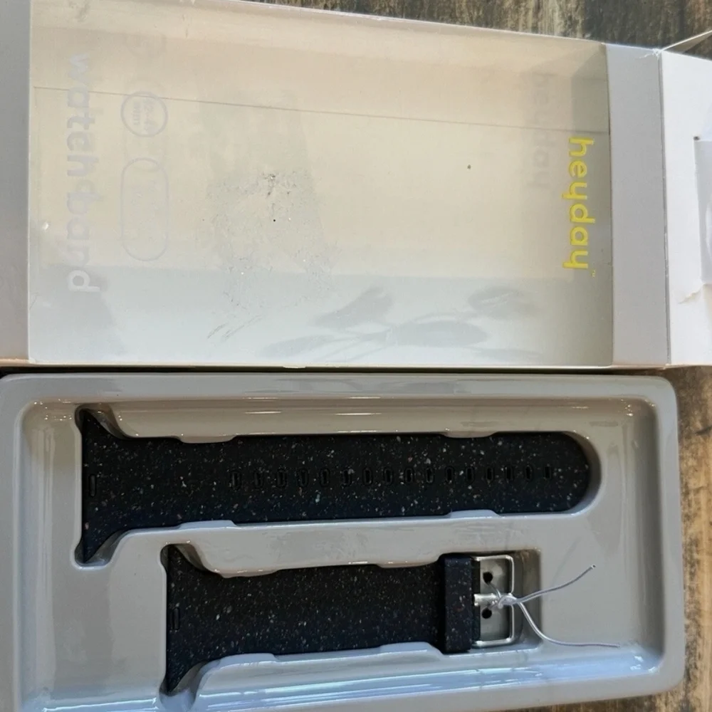 Heyday Apple Watch Silicone Band 42/44/45mm - Black Speckle