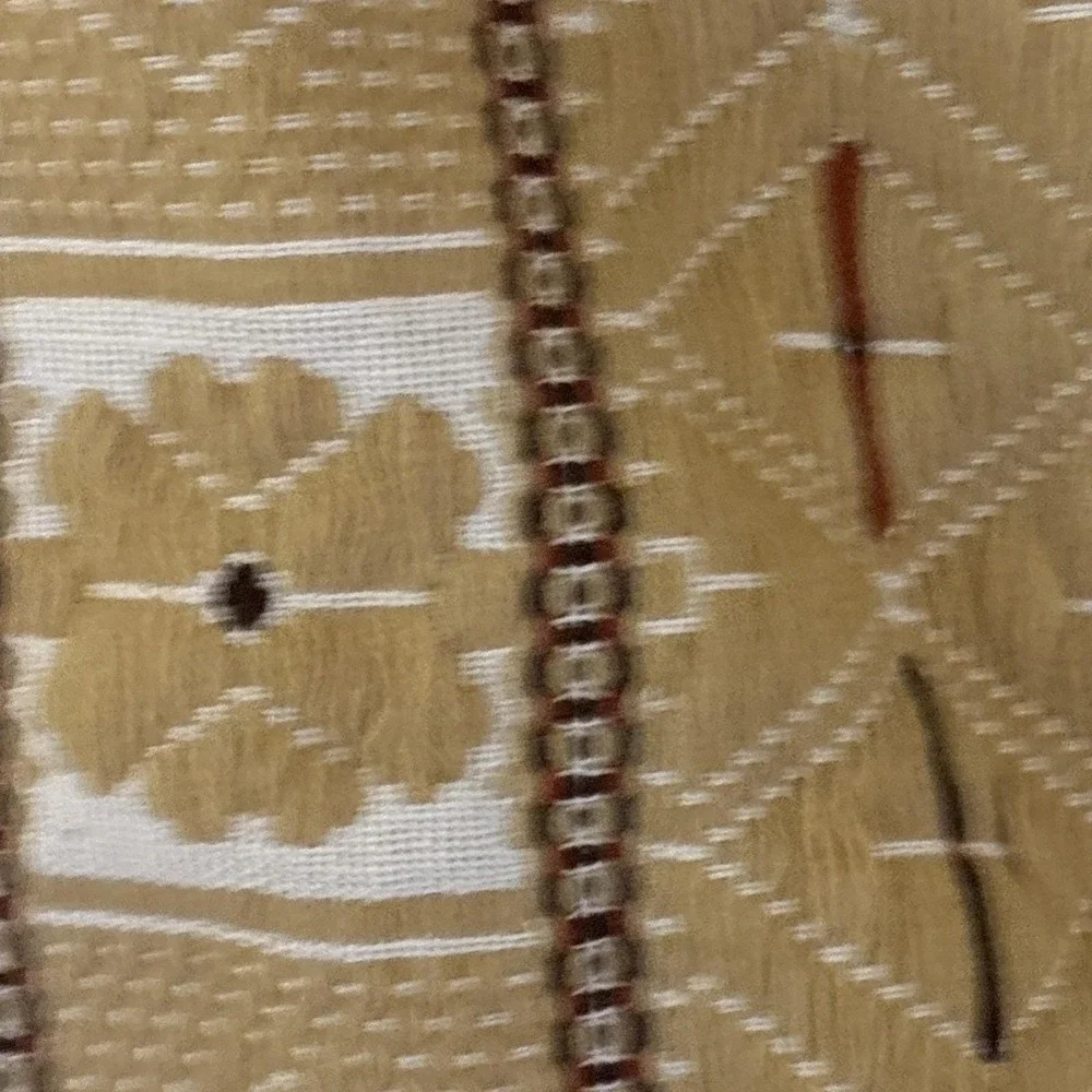 Vintage Rukotvorine Zagreb Croatian Hand Woven Blanket Throw Folk Motifs 1981