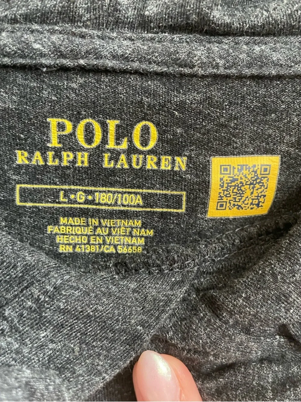 Polo Ralph Lauren soft charcoal
