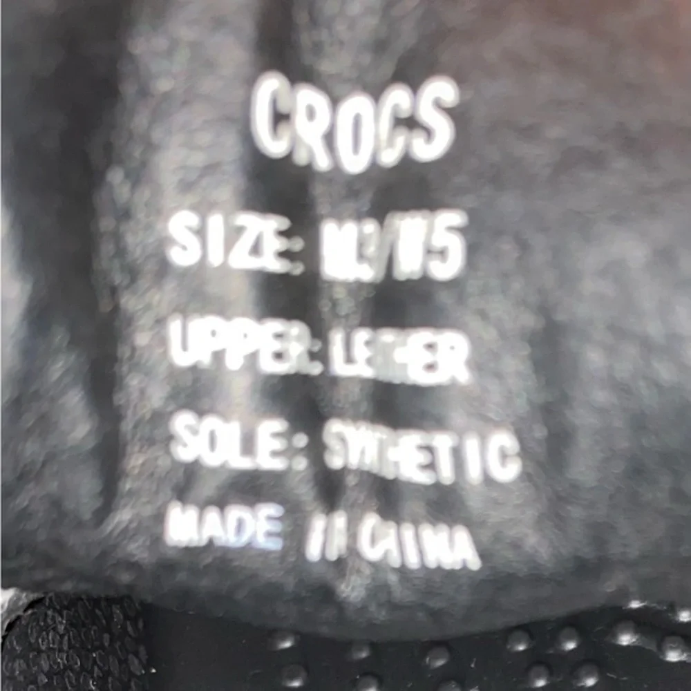 CROCS thanks check black