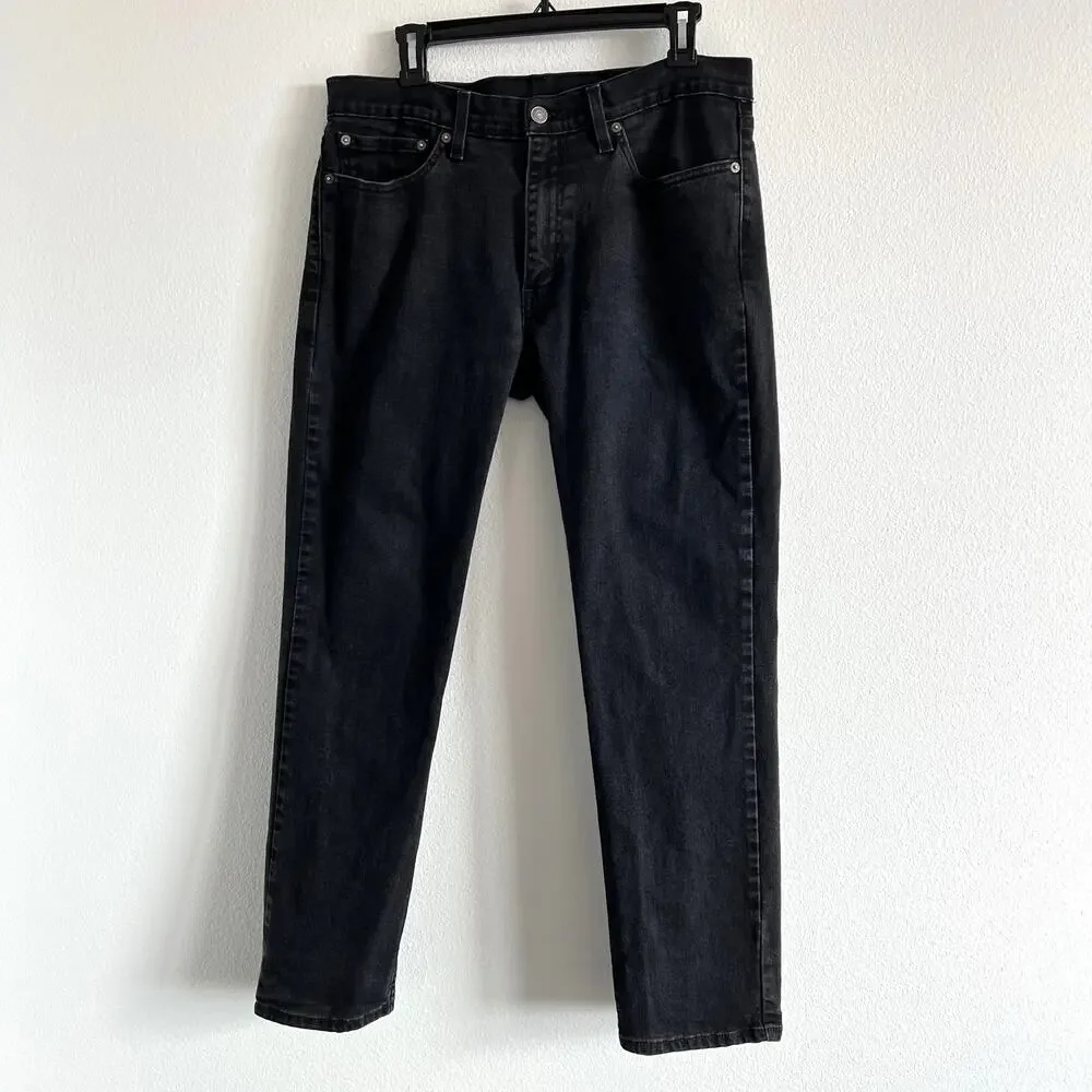 Levi's Strauss & Co 511 Mens Black Straight Leg Red Tab Jeans W34 L30