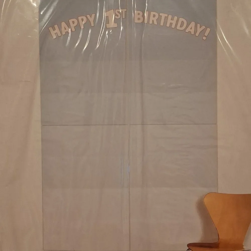 Happy 1st Birthday Boy Backdrop