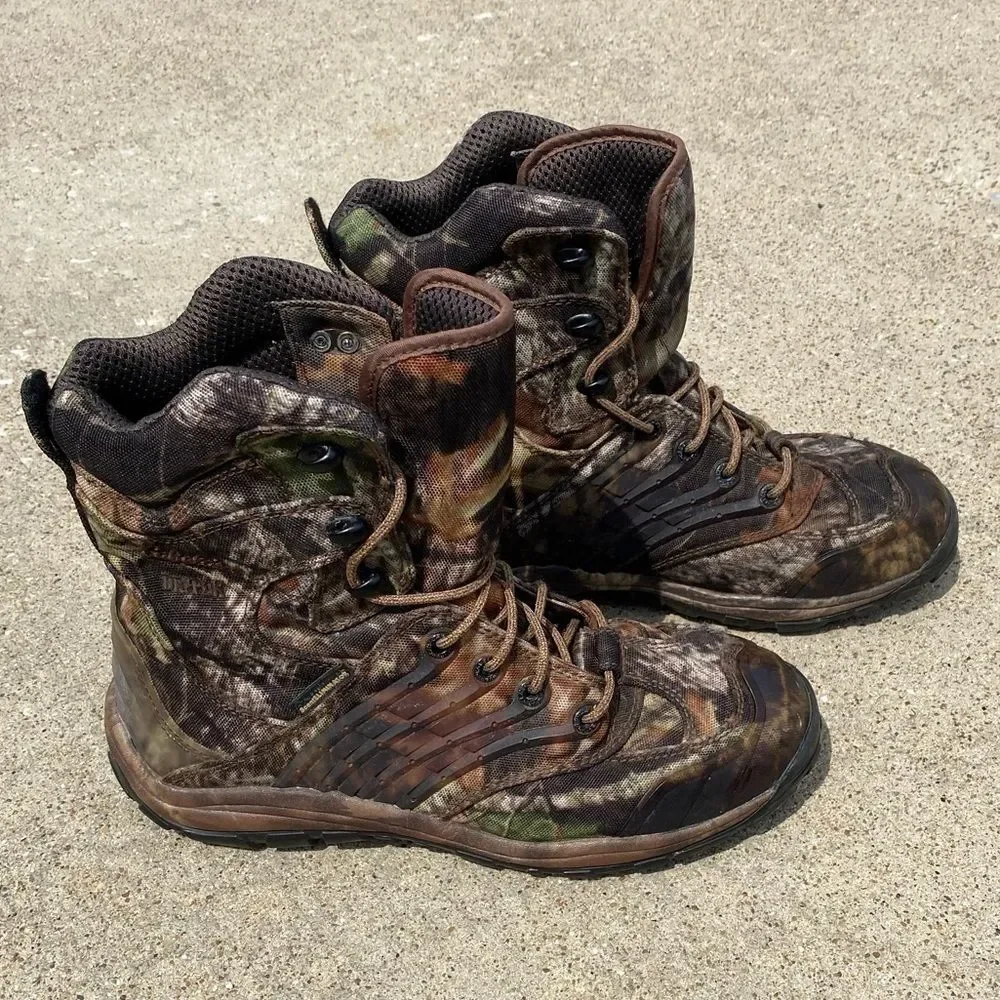 MEN’S~CABELA’S~CAMO HUNTING BOOTS~SIZE 8-D~GOOD USED CONDITION~G22