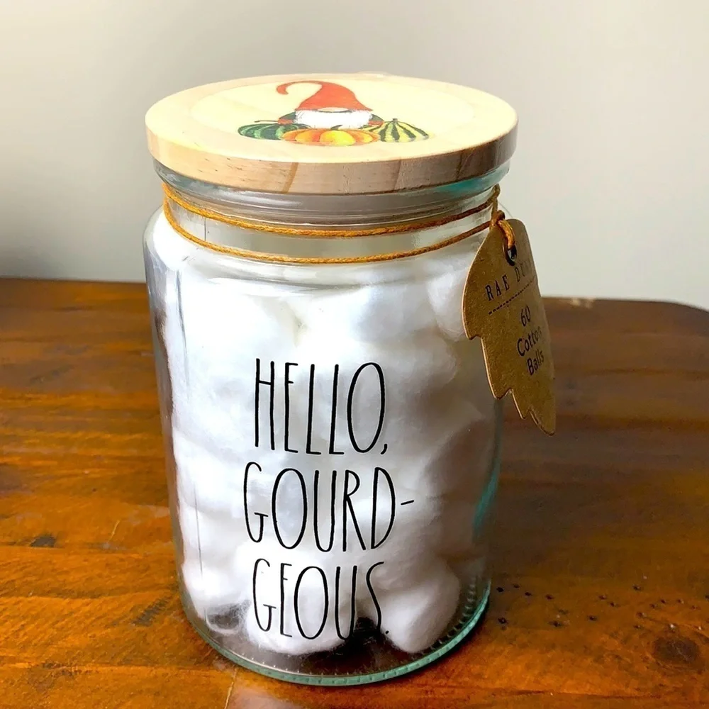 Rae Dunn Gnome Glass Jar