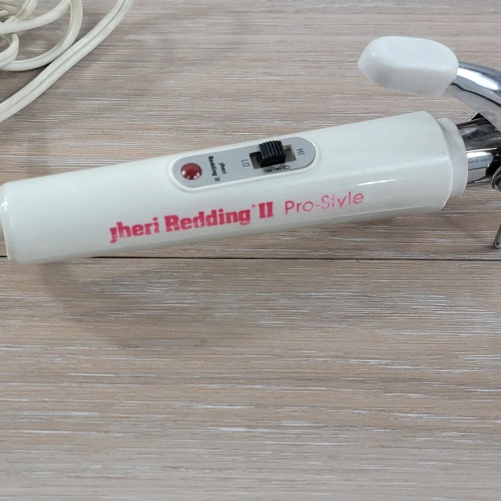 Jheri Redding II Pro-Style 3/4 Inch Curling Iron White Silver JRK2765BC Vintage