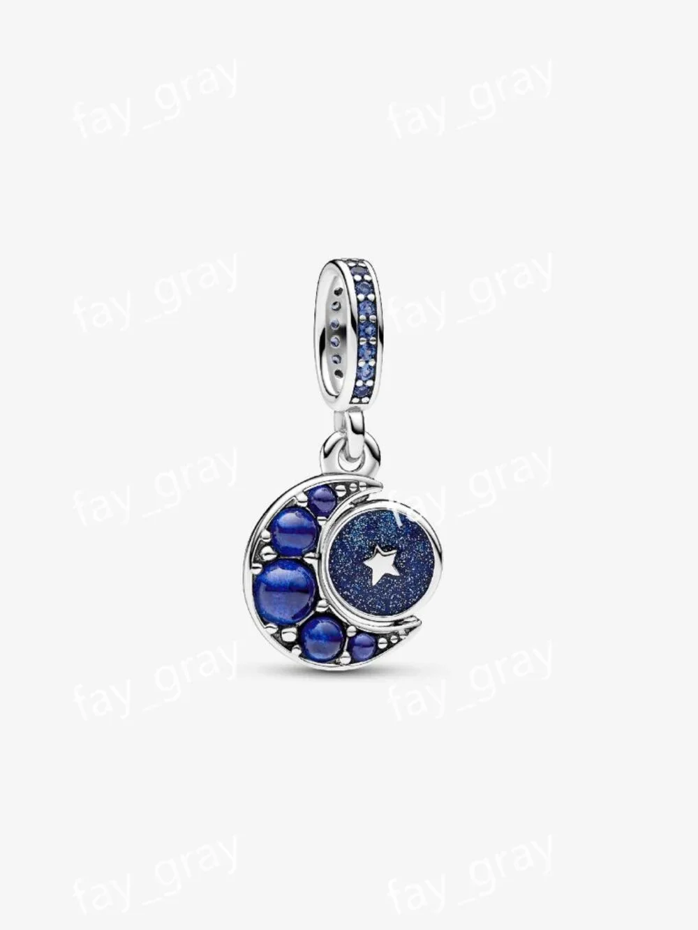 Pandora Sparkling Moon Spinning Dangle Charm