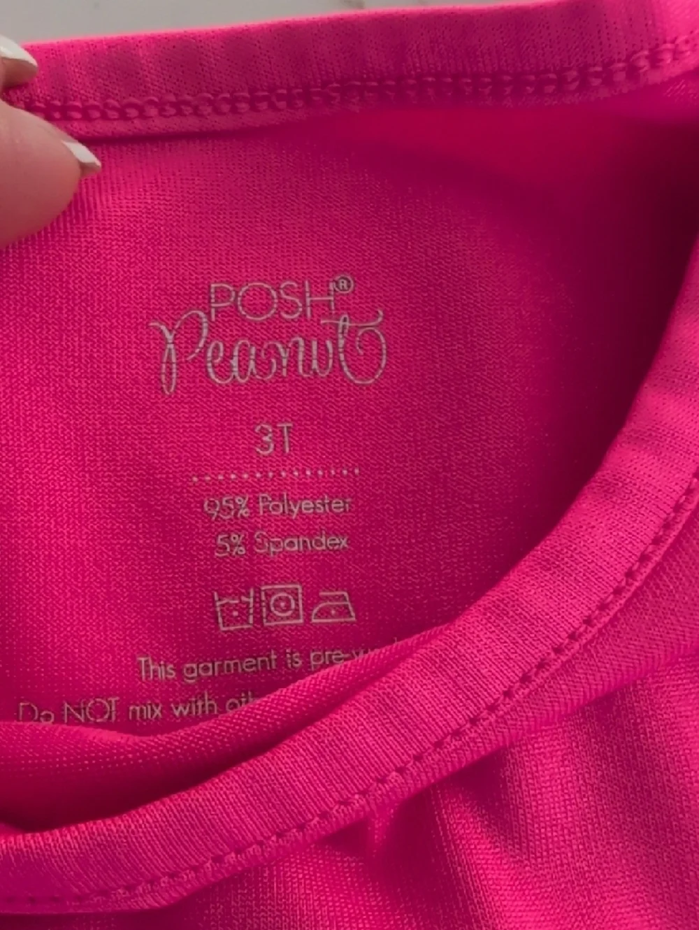 Posh Bright Hot Pink Toddler Tee