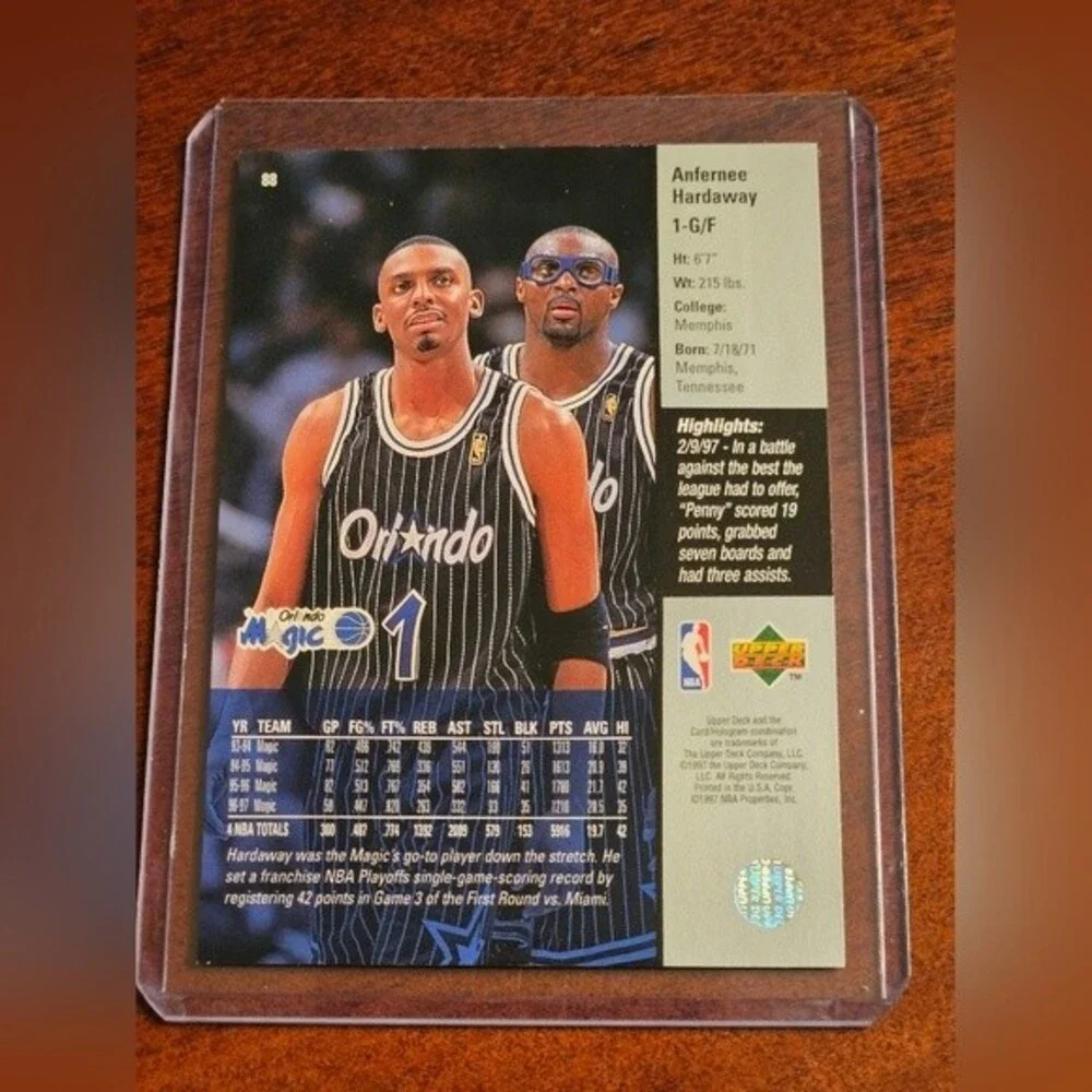#88 Anfernee Hardaway NBA Collectible Card *MESSAGE ME TO MAKE A DEAL*