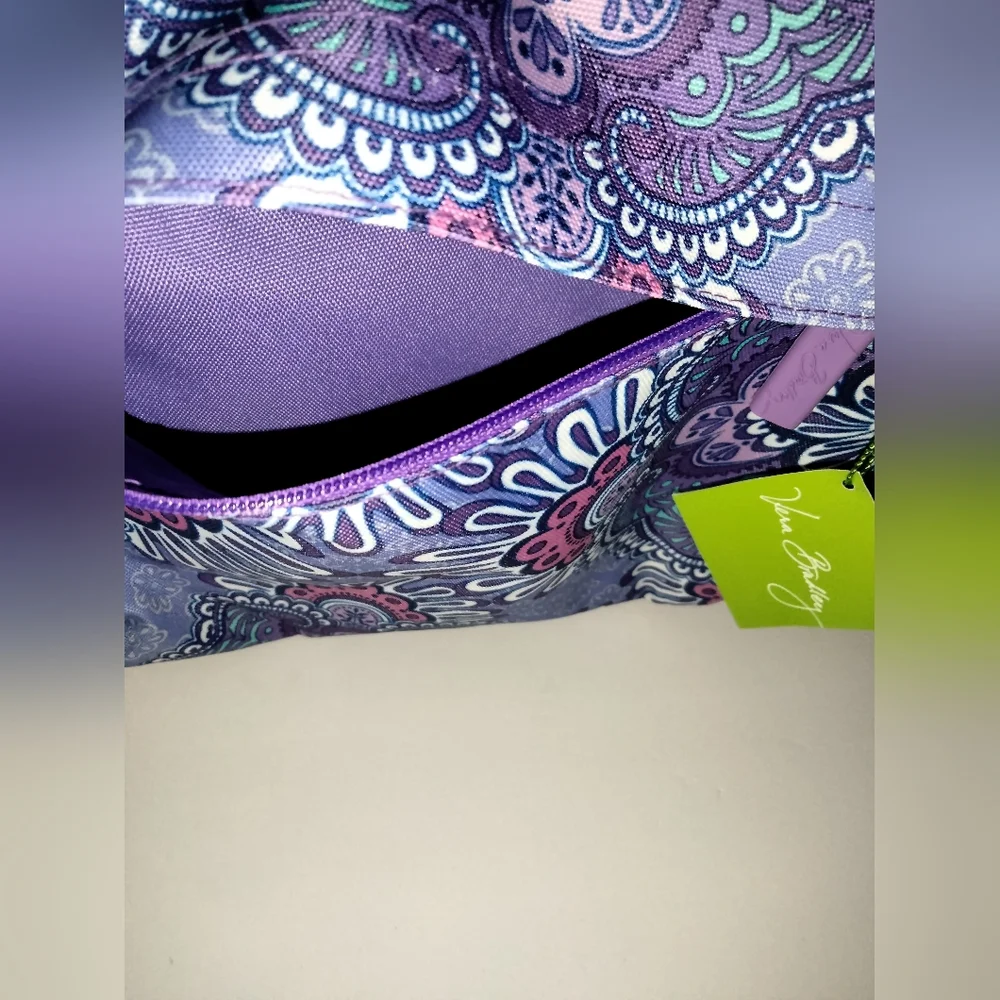 Vera Bradley Lavender Purple & Paisley Pattern Multi Pocket Backpack (NEW-NWT)