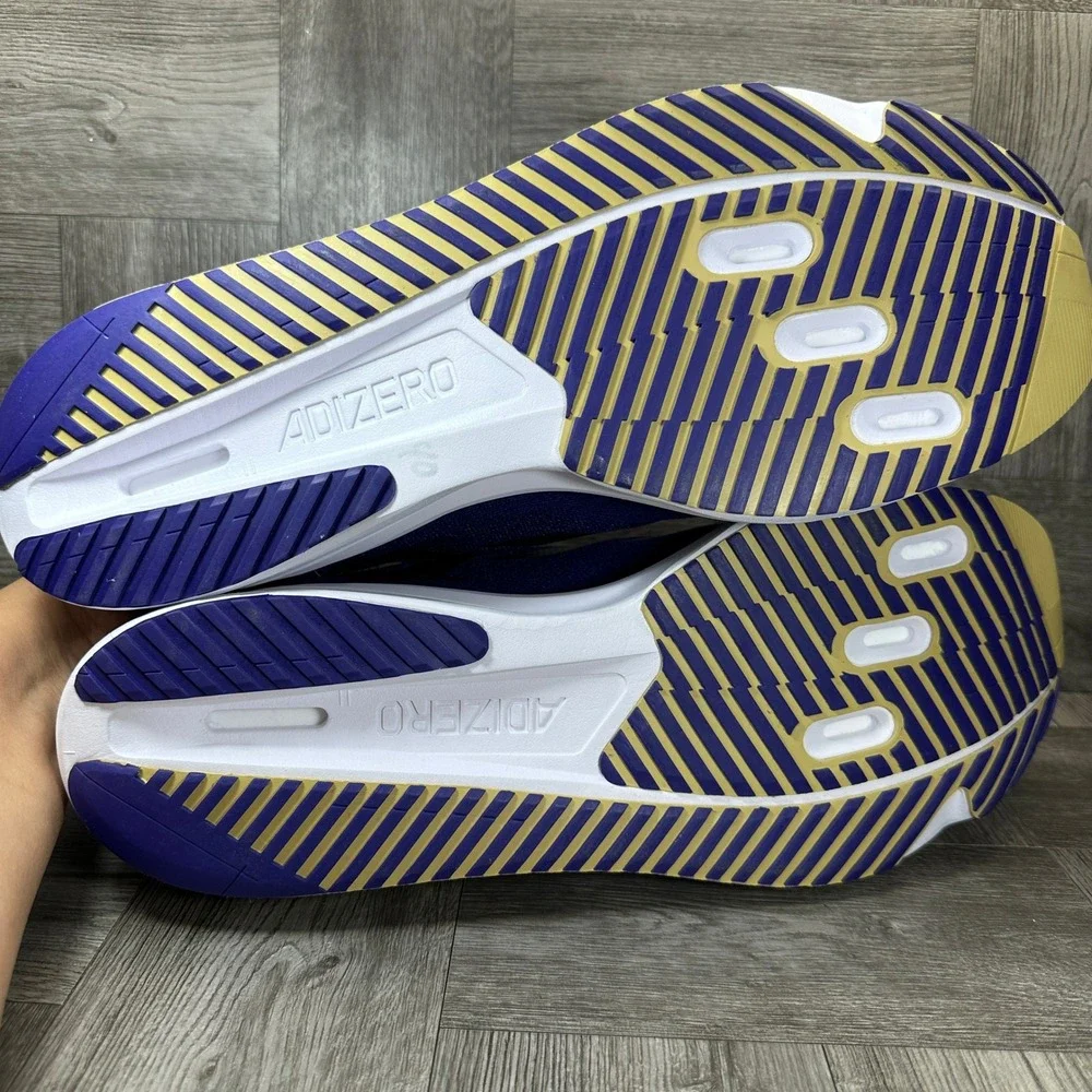 Adidas Adizero SL2 Running Shoes Mens 16 Washington Huskies Purple Gold NEW
