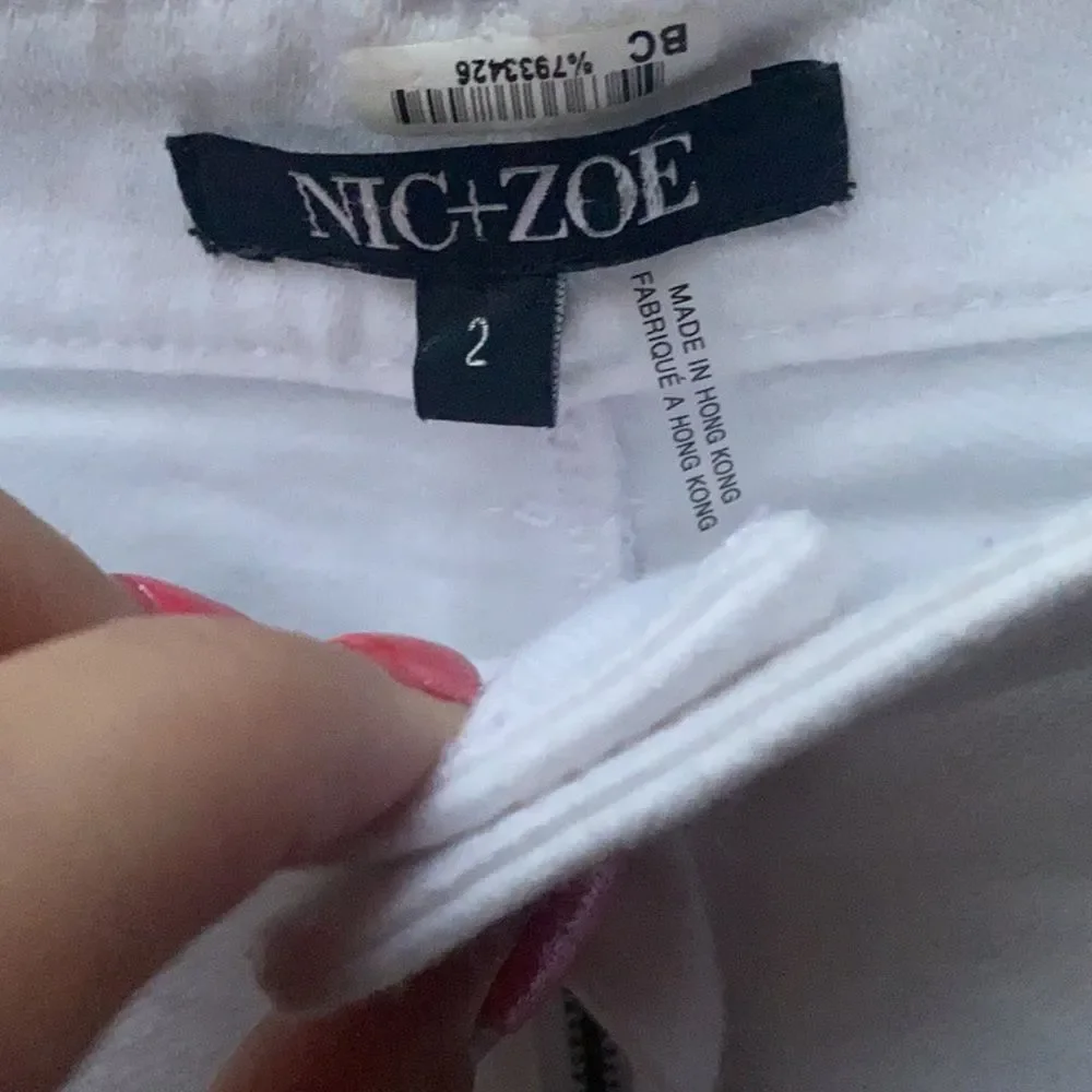 Nic & Zoe white skinny pants sz. 2