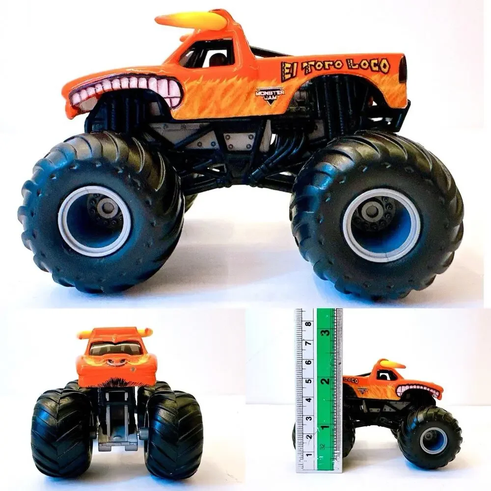 Hot Wheels Monster Jam Die-Cast Truck El Toro Loco 1:64‎ Scale Lot Of 3 Car Toys