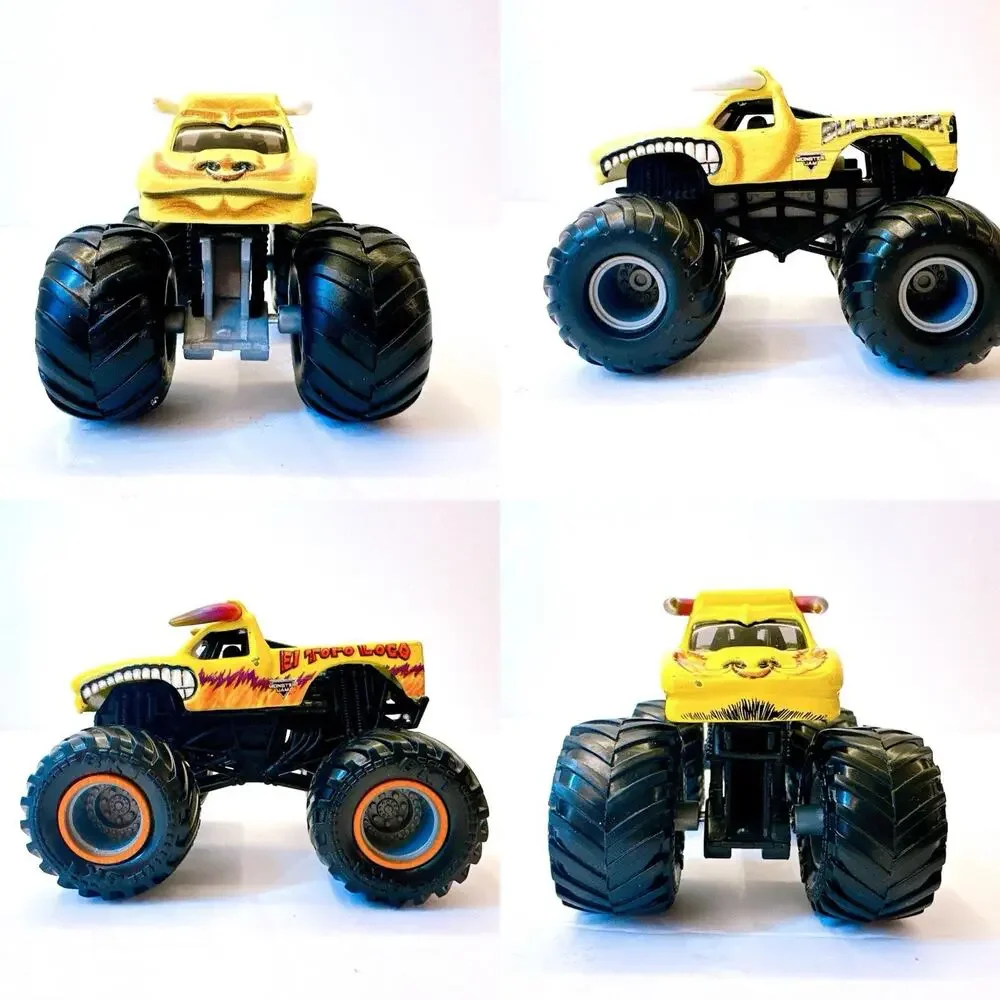 Hot Wheels Monster Jam Die-Cast Truck El Toro Loco 1:64‎ Scale Lot Of 3 Car Toys