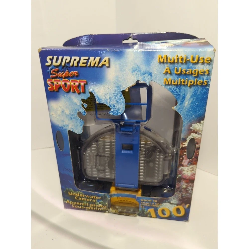 Suprema Super Sport Camera 35mm Film Roll Waterproof Case Scuba Diving NIB