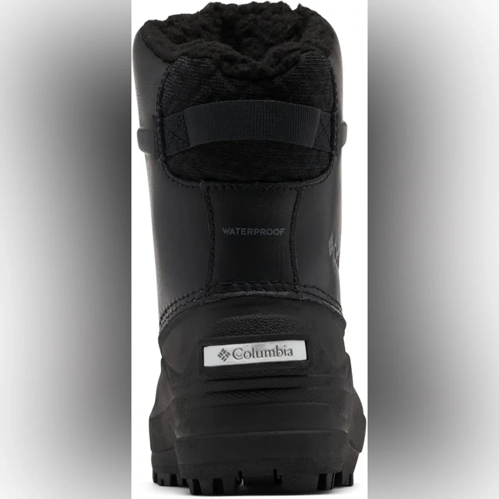 NWT Columbia Youth Bugaboot Celsius Insulated Waterproof Snow Boot, Blk/Graphite