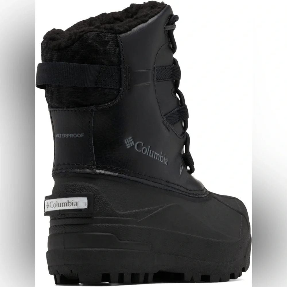 NWT Columbia Youth Bugaboot Celsius Insulated Waterproof Snow Boot, Blk/Graphite