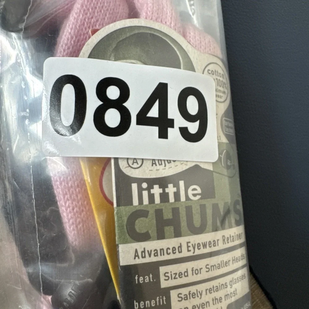 Chums LIttle Chums Eyeglasses Retainer Cord‎ 3 Pack Pink Black New 0849