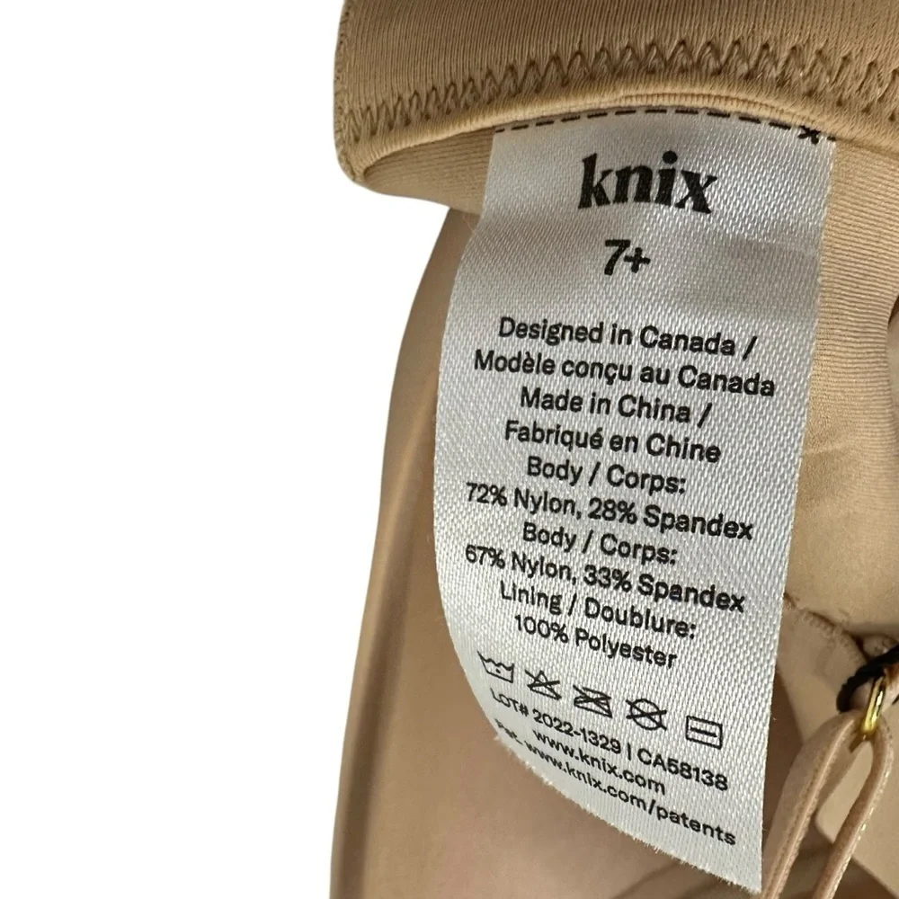 Knix Wing Womans Contour Bra Size 7+ Beige Wireless Molded Foam Cups NWT