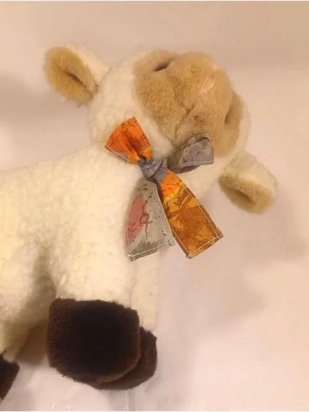 Vintage 1968 American Wego Fleece Plush Stuffed animal Lamb/Sheep w/ Sound- READ