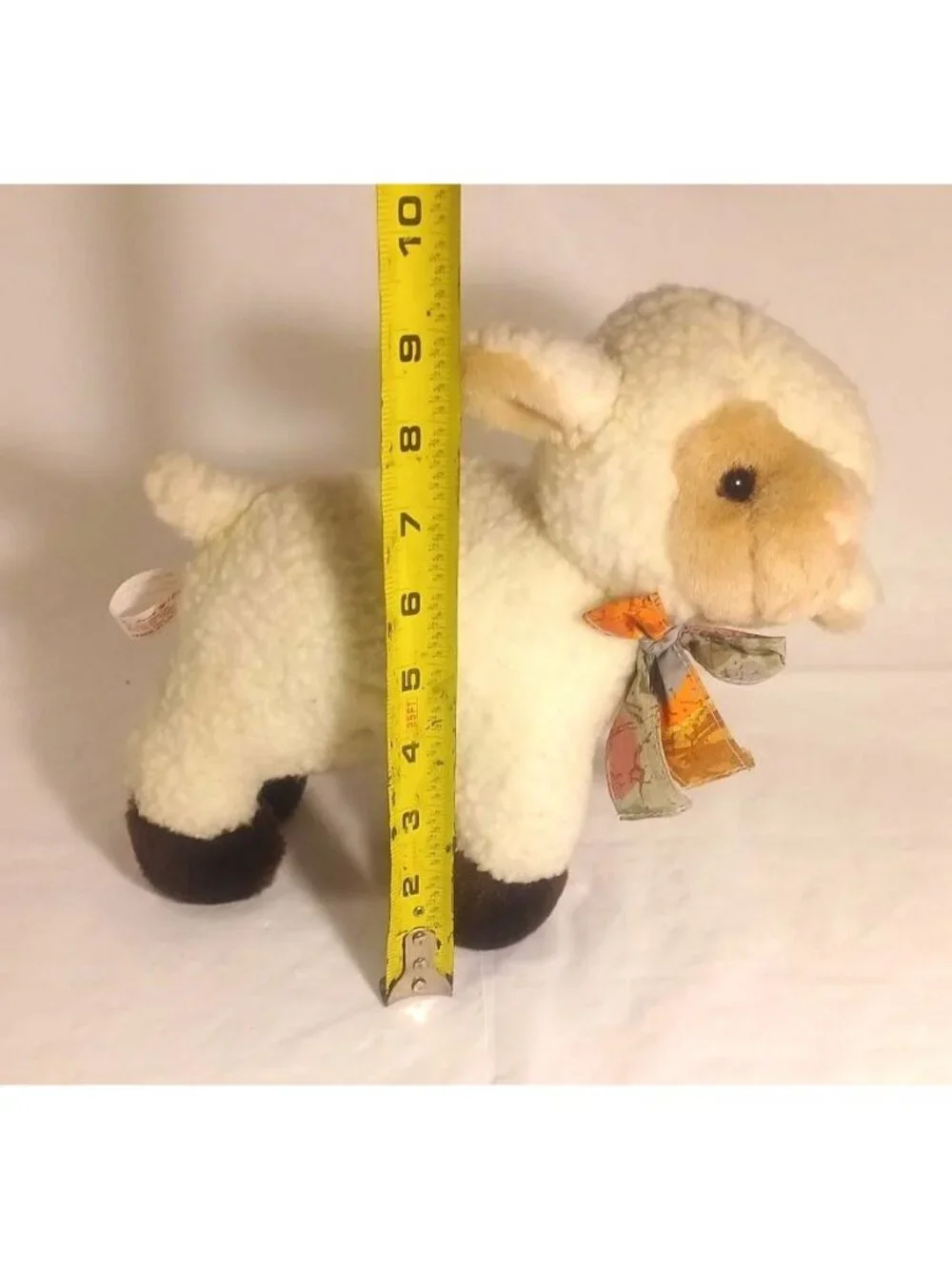 Vintage 1968 American Wego Fleece Plush Stuffed animal Lamb/Sheep w/ Sound- READ
