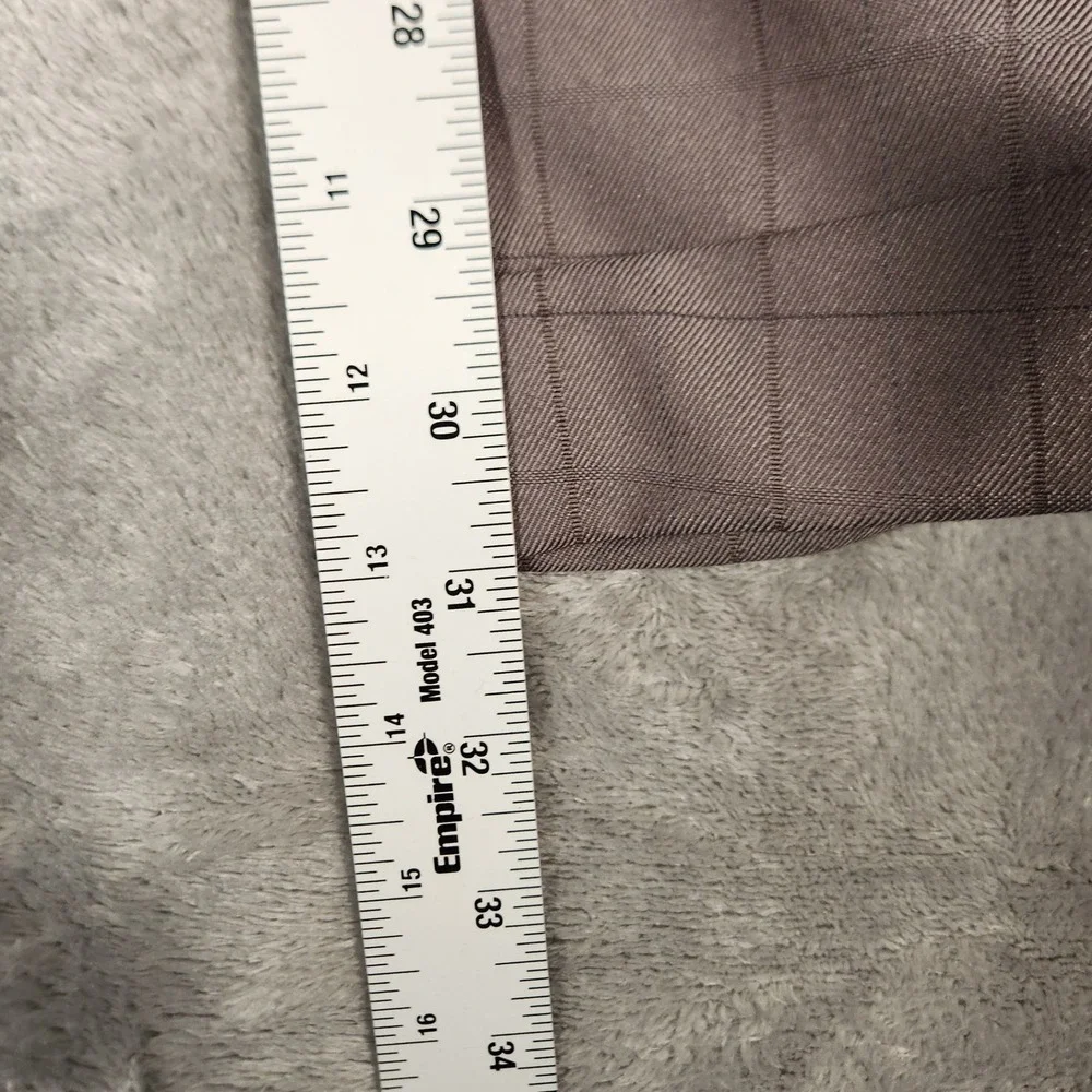 Phat Farm Premium Mens‎ 3 Piece Suit 52L Grey Plaid Polyester Rayon Business